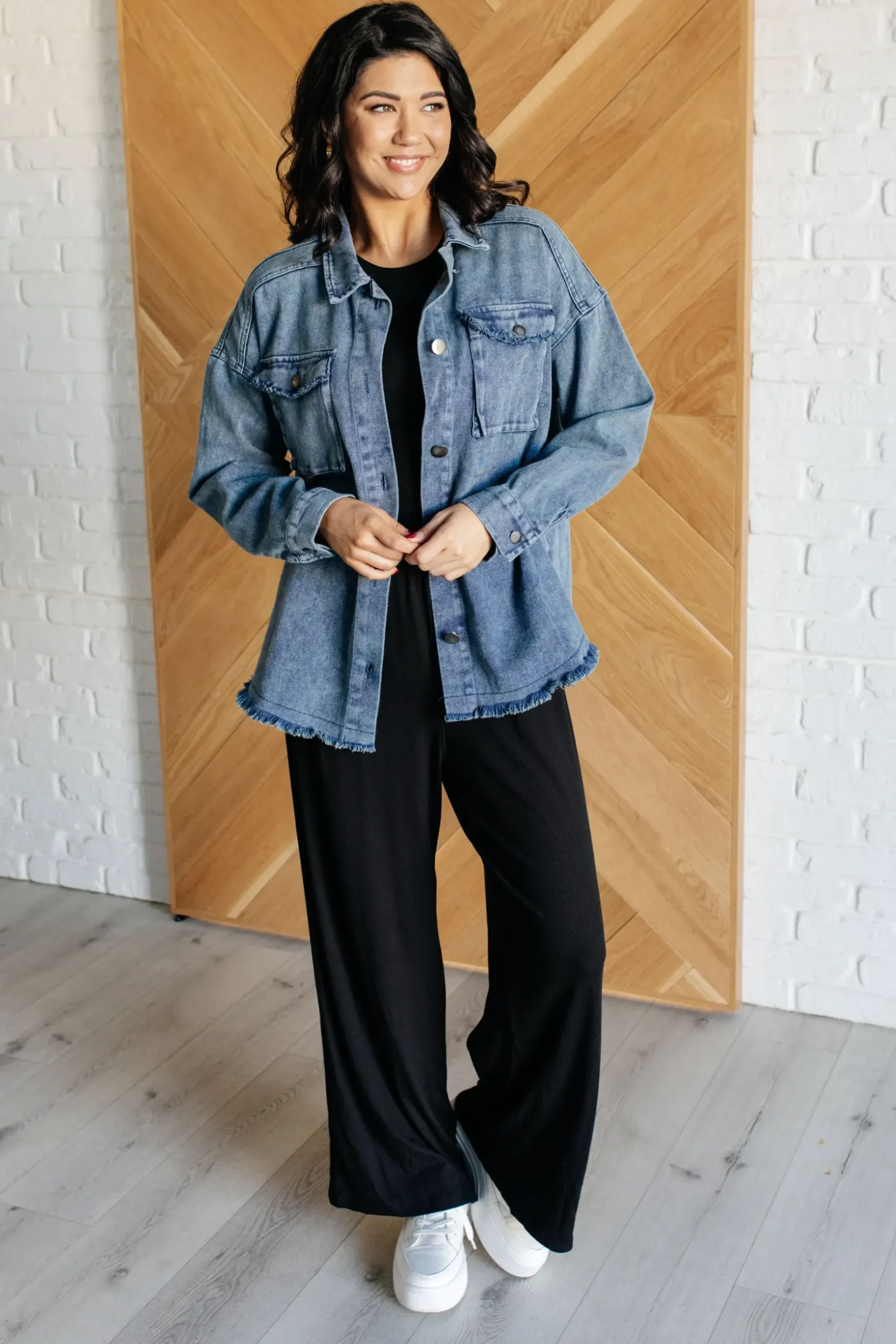 Hilary Wide Leg Jumpsuit in Black