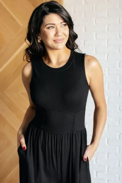 Hilary Wide Leg Jumpsuit in Black