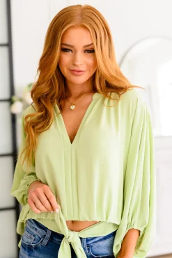 Hit Me Up Tie Detail Top