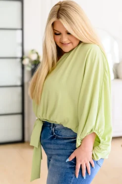 Hit Me Up Tie Detail Top