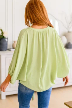 Hit Me Up Tie Detail Top