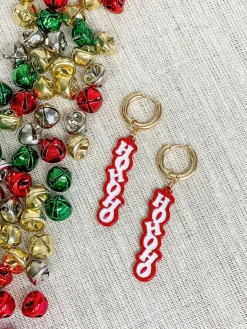 'Ho Ho Ho' Enamel Dangles