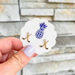 Hockey Signature Enamel Studs by Prep Obsessed