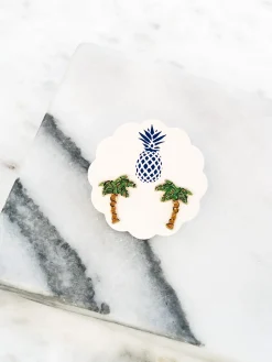 Holiday Palm Tree Signature Enamel Studs by Prep Obsessed