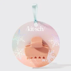 Holiday Recycled Plastic Claw Clip - Rosewood