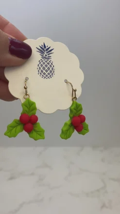 Holly Clay Dangle Earrings