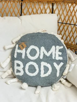 'Homebody' Tufted Round Pillow by Mud Pie