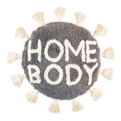 'Homebody' Tufted Round Pillow by Mud Pie