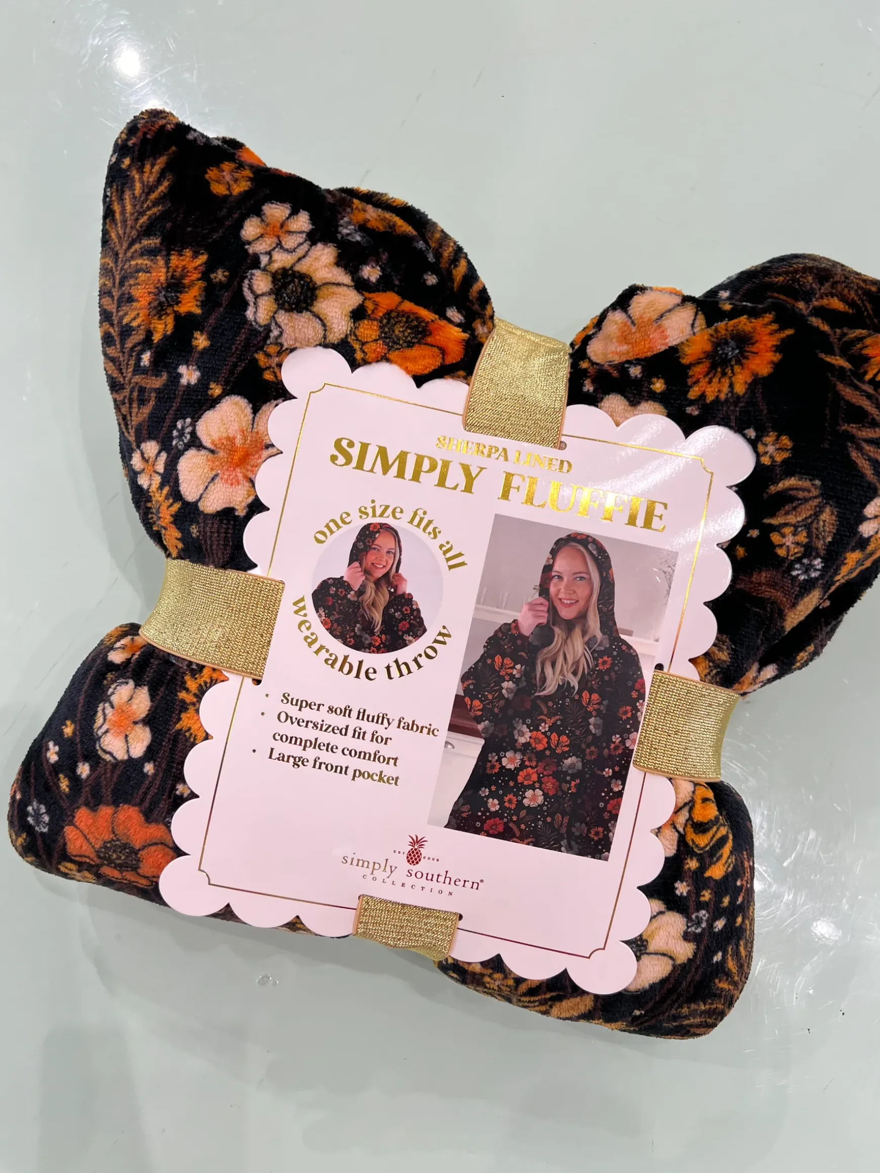 Hoodie Poncho Pullover Fluffies by Simply Southern