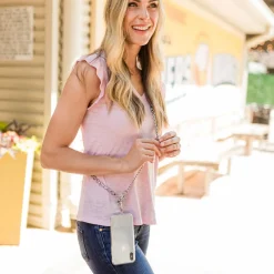 Hook Me Up Hands-Free Phone Crossbody Chain - Quicksilver