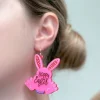 'Hoppy Easter' Bunny Dangle Earrings
