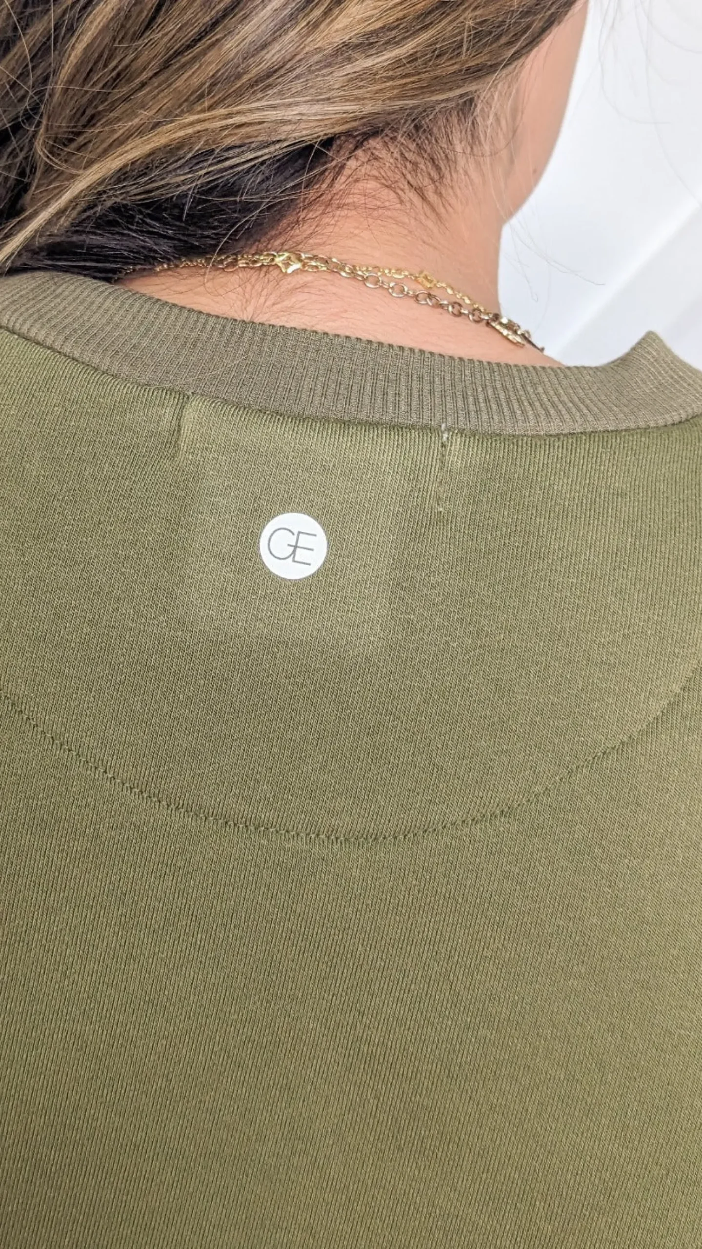 Hunter Green Ribbed Fleece Sweatshirt