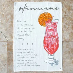 Hurricane Recipe Bar Towel