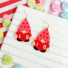 'I Heart You' Gnome Dangle Earrings