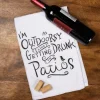 'I'm Outdoorsy, I Like Getting Drunk On Patios' Kitchen Towel