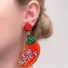 'I'm Spicy' Beaded Statement Earrings
