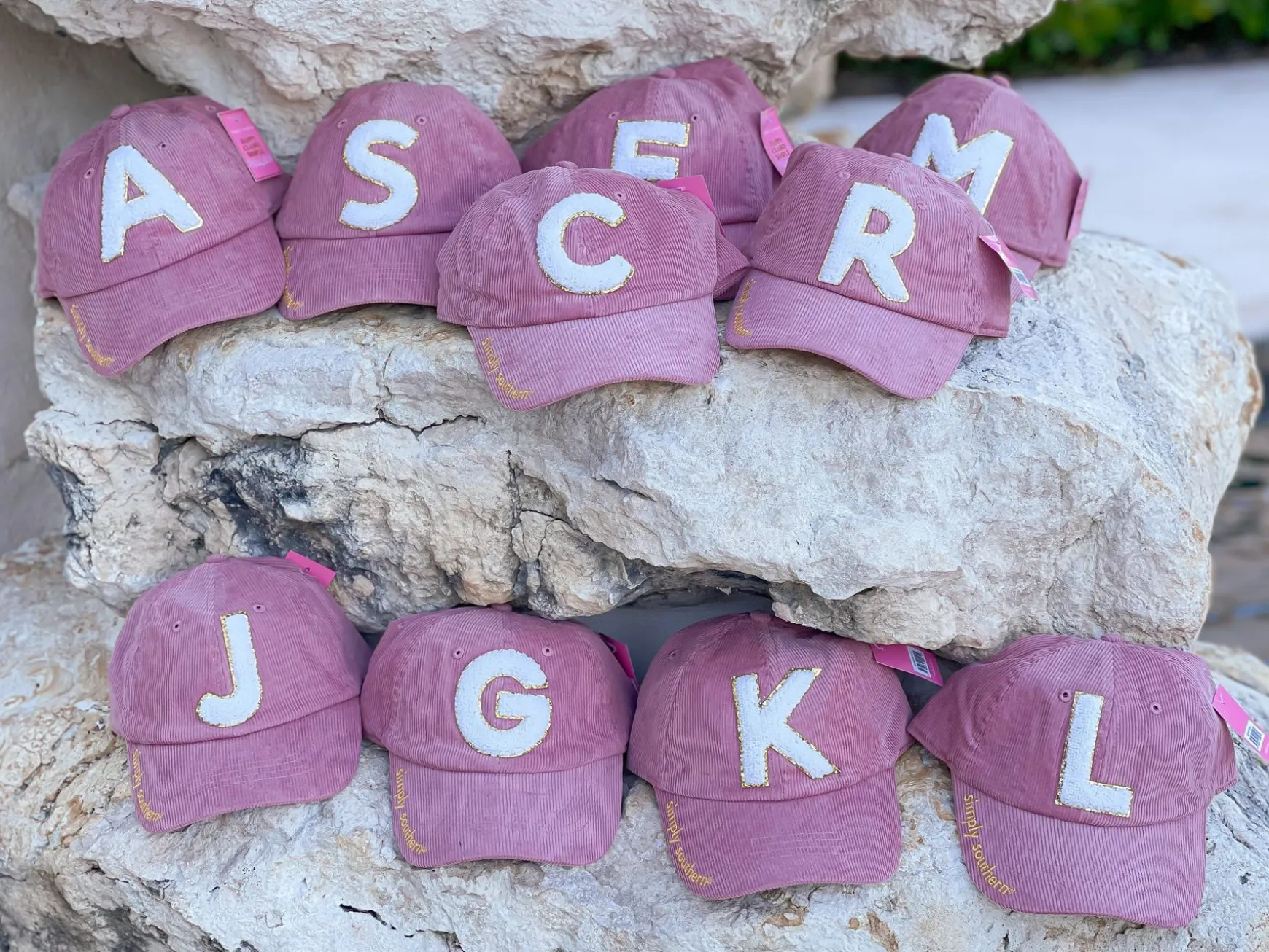 Initial Patch Hat by Simply Southern