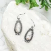 Ivory Semi Precious Western Teardrop Earrings