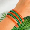 Jelly Bangle Sets - Red & Green