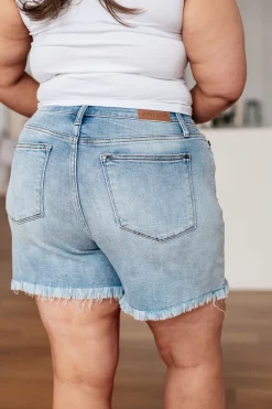 Jenny High Rise Cutoff Dad Shorts by Judy Blue