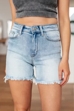Jenny High Rise Cutoff Dad Shorts by Judy Blue