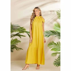 Julip Maxi Dress by Mud Pie - Mustard