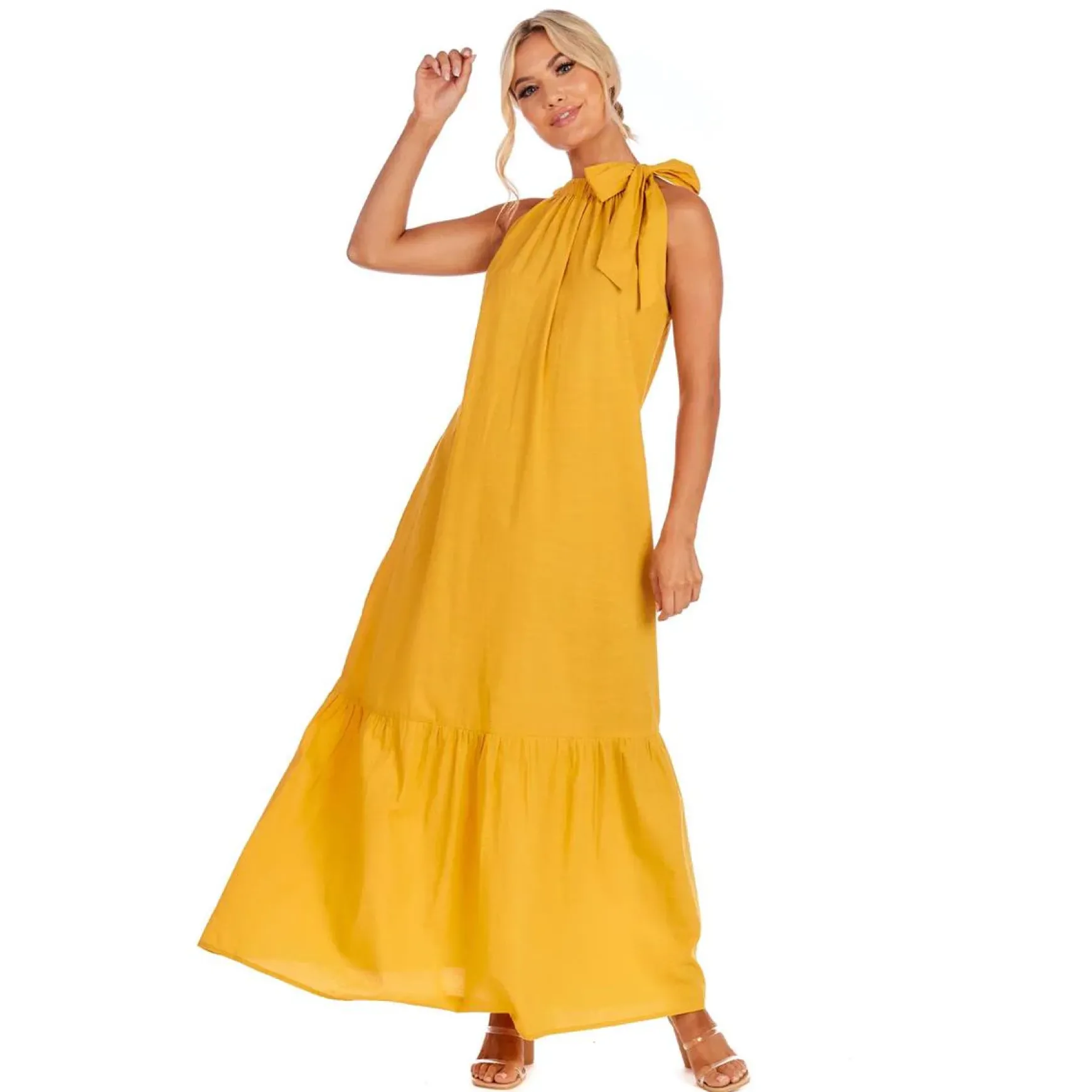 Julip Maxi Dress by Mud Pie - Mustard