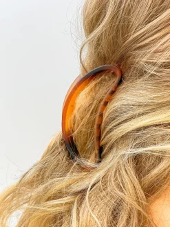 Jumbo Half Moon Claw Clip - Tortoise