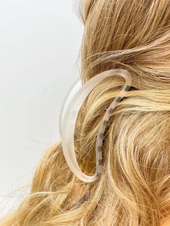 Jumbo Half Moon Claw Clip - Clear