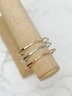 'Just Married' Cuff Bracelets