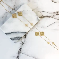 Karisa Filigree Station Necklace - Choice of Color