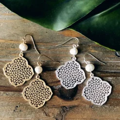 Karisa Freshwater Pearl Dangles - 2 Colors Available