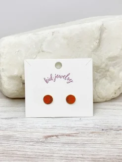 Kids Clip On Basketball Enamel Earrings