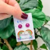 Kids Rainbow Glitter Stud Earring Set