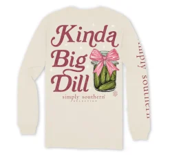 'Kinda A Big Dill' Pickle Long Sleeve Tee by Simply Southern