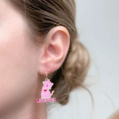 Kitty Cat 'Mama' Dangle Earrings