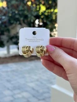 Knot of Fortune Earrings by Treasure Jewels