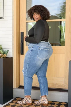 Kyla Destroyed Hi Waist Relaxed Fit by Judy Blue