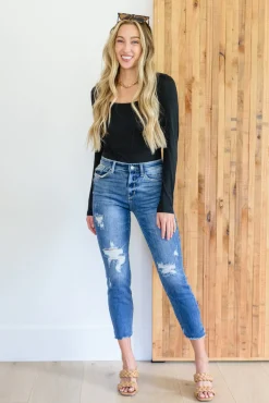 Kyla Destroyed Hi Waist Relaxed Fit by Judy Blue