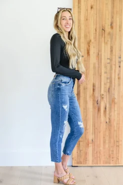 Kyla Destroyed Hi Waist Relaxed Fit by Judy Blue