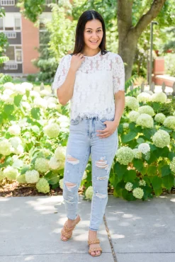 Lace of My Heart Top