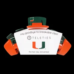 Large Teleties Claw Clip - University of Miami
