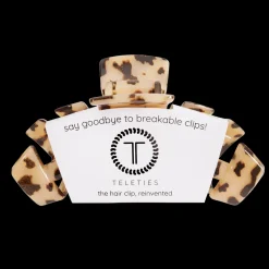 Large Teleties Claw Clip - Blonde Tortoise