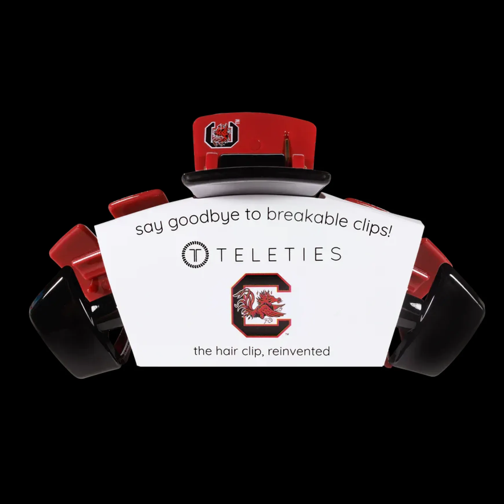 Large Teleties Claw Clip - University of South Carolina
