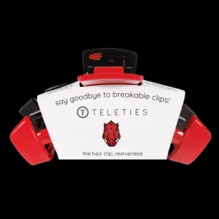 Large Teleties Claw Clip - University of Arkansas