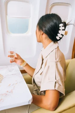 Large Teleties Claw Clip - Coconut White