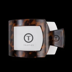 Large Teleties Flat Square Clip - Tortoise