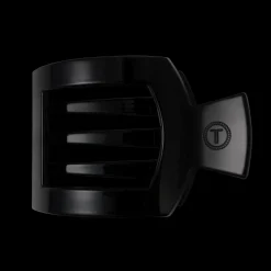 Large Teleties Flat Square Clip - Jet Black