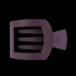 Large Teleties Flat Square Clip - Burgundy Bliss