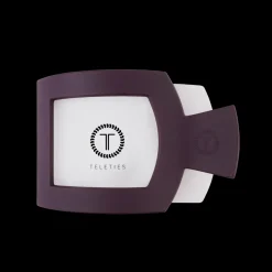 Large Teleties Flat Square Clip - Burgundy Bliss